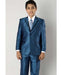 Men's Two Toned Trimmed Lapel Kids Sizes Tuxedo Sharkskin Looking Dark Navy Perfect for toddler Suit wedding attire outfits