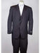 Dark Navy Two Button Classic Fit  Suit - Dark Blue Suit Color