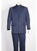 Men's 2 Button  Suit Dark Navy White