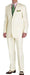 Mixing Dressy With Casual Quality Two Button Super Fine All Saison/Tendency Summer Suits For Men Cream Ivory Off White Color