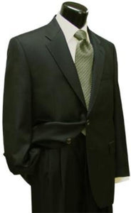 Dark Olive Green (Hunter) 2 Button Business - 2 Suits Vented