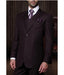 Statement Confidence Men'S Plum 3 Piece 2 Button Italian Designer Fine Brands Best Italian Style Cut Suits