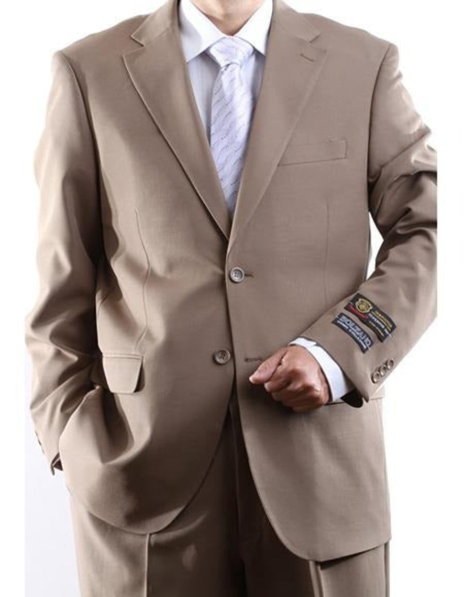 Bolzano Men's 2 Buttons 100% Polyester Fully Lined Dress Suit