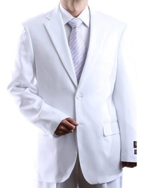 Bolzano Men's 100% Polyester 2 Buttons Fully Lined Dress Suits