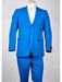 Two Button Men's BlueSlim Fit Suit