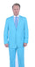 Men'S Sky Baby Blue Turquoise 2 Piece Affordable Suit - RET208-19