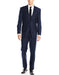 Men's Classic & Slim Fit Slate Blue 2 Button  Blend Suits