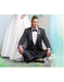 Men's  2 Button  Steel Gray Vest Suit