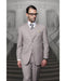 Statement Confidence Men's Tan 2 Button Modern Fit Suits Wool Fine Brands Best Italian Style Cut Suits