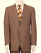 Men's Vitali  Authentic 2 Button Tan Slim Fit Suit