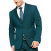 Men's 2 Button Super Slim Fit Teal Blue ~ Cheap Priced Business Suits Clearance Sale Jacket & pants