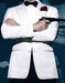 Men's James Bond Outfit Spectre 1 Button White Tuxedo Blazer