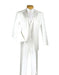 Men's Fashion White 2 Button Classic Fit 3 Piece Vested Suit