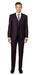 Men's 2 Button Wine Three Piece TR Blend Suit Affordable - Discounted Priced On Clearance Sale