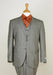 Mens Three Piece Suit - Vested Suit Mens Beige Checkered Fabric 3 Piece Slim Cut Suit