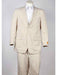 Men's seersucker ~ sear sucker 2 Button Beige Suit