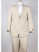 Men's seersucker ~ sear sucker 2 Button Beige  Suit