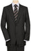 2 Button Side Vented Black Mini Shadow Pinstripe High-quality tone suits
