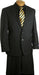 Men'S 2 Button Slim Fit Black Pin Stripe ~ Pinstripe Cheap Priced Business Suits Clearance Sale Black