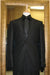 2 Button Black Slim Fit Suit with Taping on the Lapels