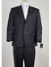 Men's Pinstripe  2 Button Black Suit