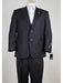 Men's Pinstripe  2 Button Black Suit