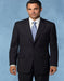 Mantoni Suit - Signature Menswear Wool Fabric SuitsOutlet - Brand Super 140s Brand Two Buttons Men's Jet Black Flat Front Suit Regular fit or Slim Fit- High End Suits - High Quality Suits - 100% Percent Wool Fabric Suit - Worsted Wool Business Suit