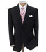 Men'S 2 Button Liquid Black Super Double Side Vent Dress Business ~ Wedding 2 Piece Side Vented 2 Piece Suits For Men