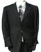 Extra Fine Wool 2 Button Peak Lapel Black Suit (also in Dark navy)