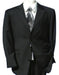 Extra Fine Wool 2 Button Peak Lapel Black Suit (also in Dark navy)