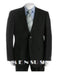 Simple & Classy Solid Black Super 150'S Wool 2 Button Style Back Side Vented Available In 3 Buttons Style Regular Classic Cut