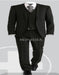 Luxurious Top Quality  Side Vented 2 Button Solid Vested Suits 100% Wool Men's Suits Com
