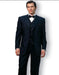 Premier Quality Italian 2 or 3  button Black Tuxedo Super 150'S + Pants + Shirt + Bow Tie + Vest Package
