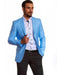 Men's Blue European Fit Blazer