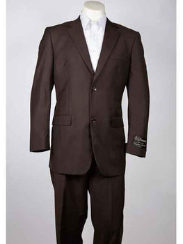 Men's Summer 2 Button Brown Suit
