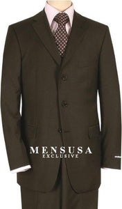 Mix and Match Suits Solid Brown Quality Suit Separates, Total Comfort Any Size Jacket&Any Size Pants