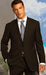 2 Button Color Brown With Pinsripe Men's Suit Classic Fit 2 Piece Suits - Two piece Business suits Suit Athletic Cut