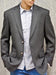 2-Button Poly Cheap Priced Unique Fashion Designer Men'S Dress Blazers Sale Charcoal Gray ~ Grey Sport Jacket / Coat