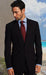 2 BUTTON SOLID COLOR CHARCOAL GRAY Men's SUIT Side VENT BACK JACKET STYLE WITH 1 -  PLEATED PANTS