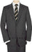 High-Quality 2 Button Charcoal Suit Wide Leg 22 Inch Pleated Pants Jacket