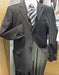 2 Button Charcoal Gray Side Vents With Flat Front Pants Super 150 Business ~ Wedding 2 Piece Side Vented Modern Fit Suits Suit Separate - 100% Percent Wool Fabric Suit - Worsted Wool Business Suit