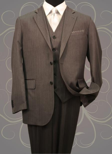Men's 2 Button Charcoal  Suit (We have more Braveman suits Call 1-844-650-3963 to order) main image 0