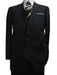 Fitted Discounted Sale Slim Cut 2 Button Charcoal with Thin Light Gray Pinstripes Men's Suit