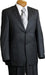 Mix and Match Suits Suit Separate Men's 2 Button Charcoal Pin Italian Designer Suit Charcoal