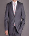 Men's Charcoal Gray 2 Button Suit - 100% Percent Wool Fabric Suit - Worsted Wool Business Suit