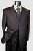 Men's Brown 3 Piece 2 Button single pleated pants three piece suit
