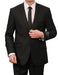 Men's 2 Button Front Closure Slim Fit Suit Black Satin