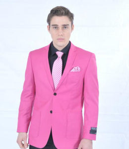 Men's Fitted Premium Cheap Priced Unique Fashion Designer Men's Dress blazers Sale Fuschia