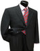 Men'S 2 Button Dark Grey , 100% Super Fine Business ~ Wedding 2 Piece Side Vented 2 Piece Suits For Men Pleated Pants - 100% Percent Wool Fabric Suit - Worsted Wool Business Suit