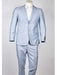 Men's Slim Fit 2 Button Light Blue  Suit